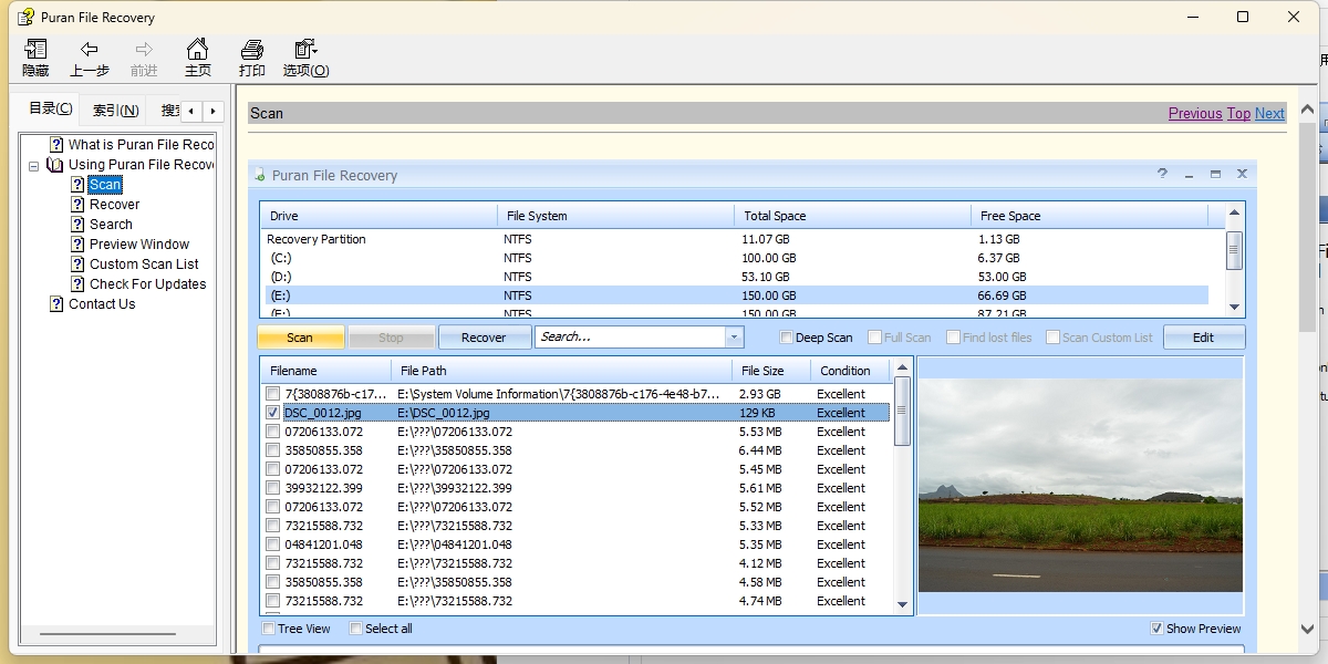 Puran file Recoverywindowsͻ˽ͼ