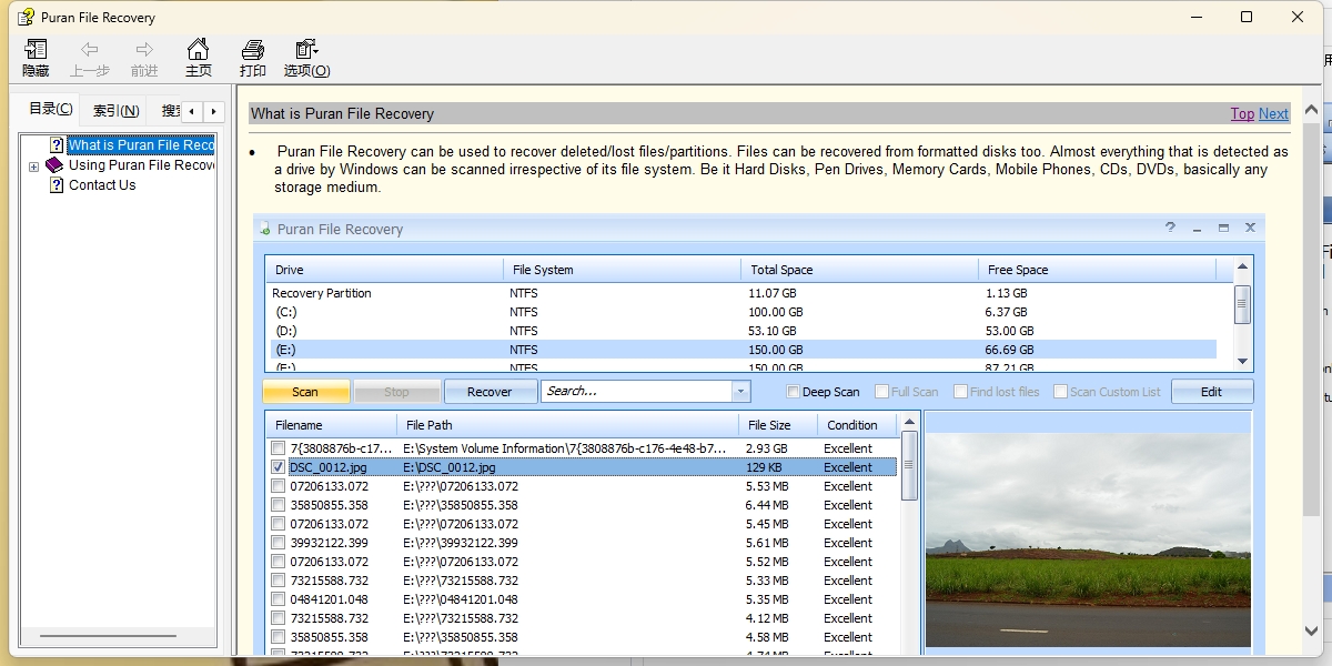 Puran file Recoverywindowsͻ˽ͼ